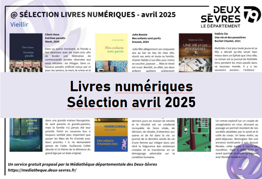 Sélection livres numériques avril 2025